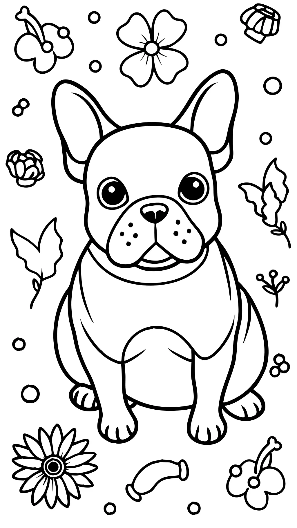 frenchie coloring page